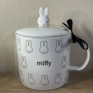 Miffy By Magenta White Mug Large With Lid New